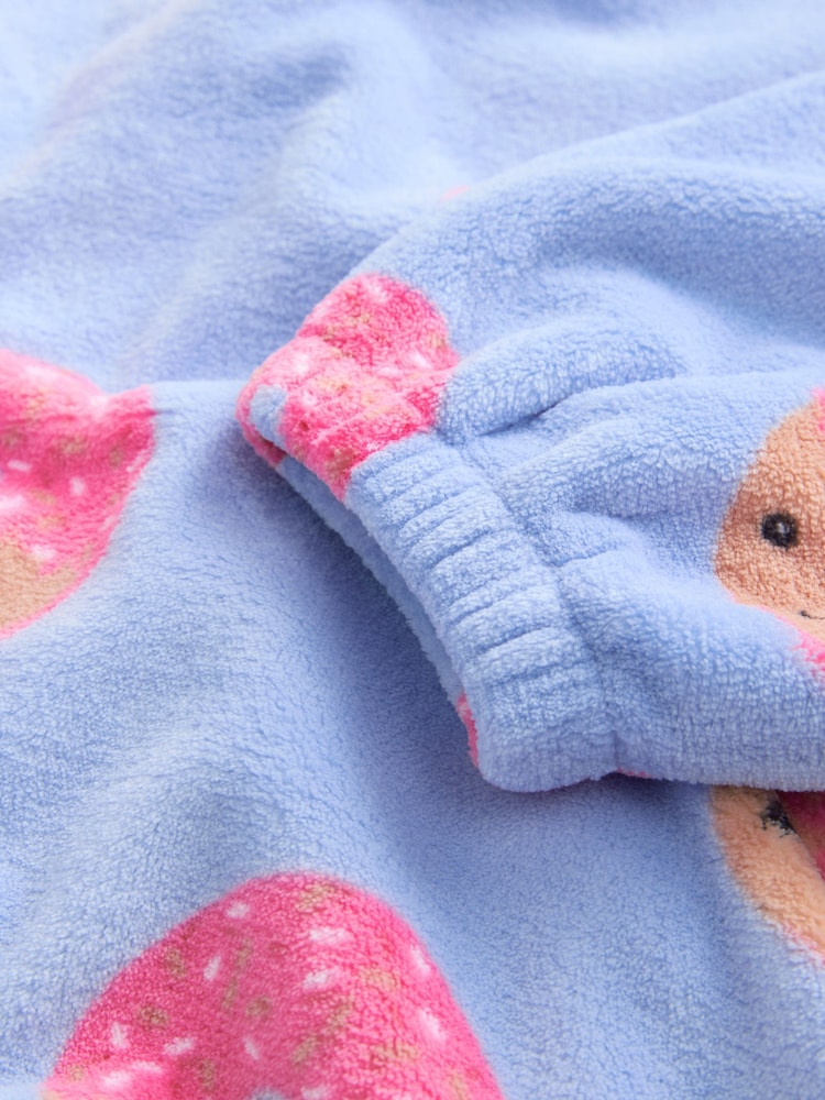 Bleu/Rose - Couverture Sweat-shirt à capuche (3-16yrs) - Image 6 of 7