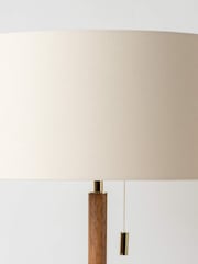 Houseof. Wooden And Brass Disk Table Lamp - Image 3 of 5