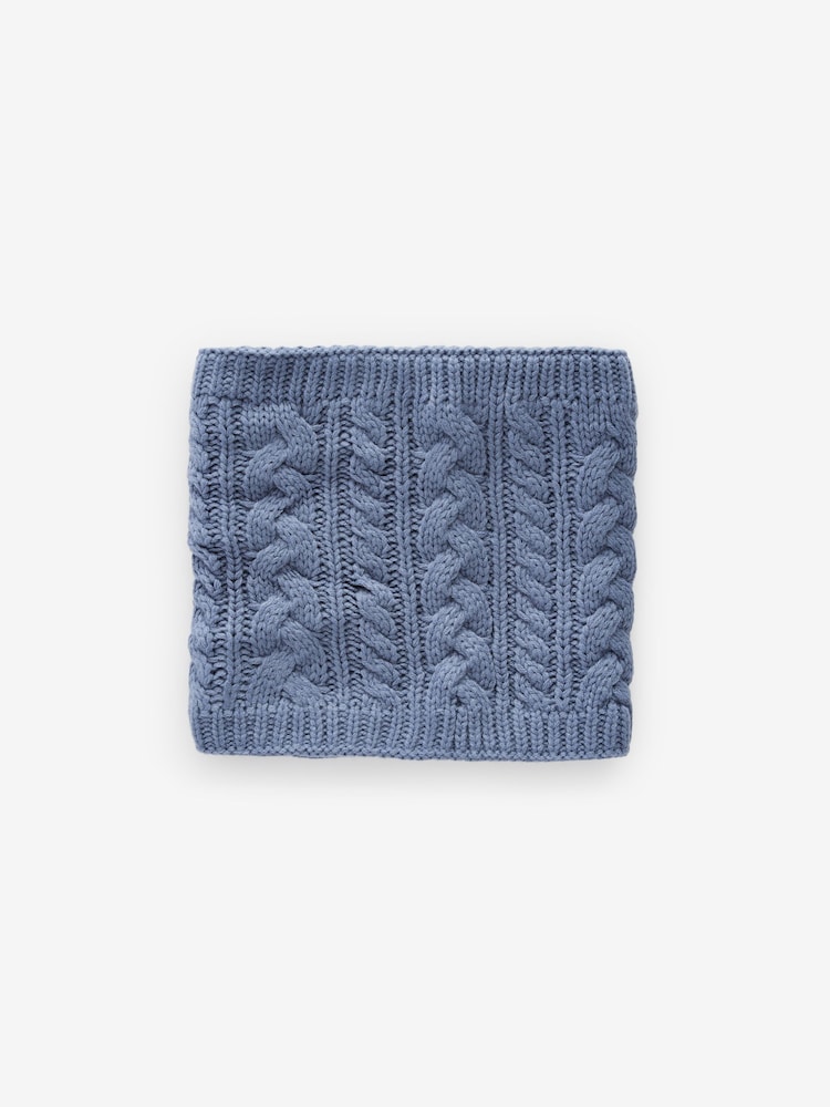 Bleu minéral - Snood en tricot torsadé (1-16ans) - Image 5 of 6
