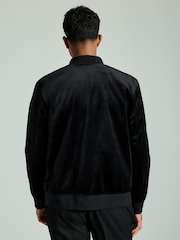 Black Velvet Bomber Jacket - Image 3 of 11