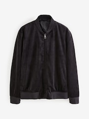 Black Velvet Bomber Jacket - Image 7 of 11