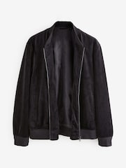 Black Velvet Bomber Jacket - Image 8 of 11