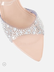 Simmi London Cream Lopezz Embellished Heeled Sandals - Image 3 of 4