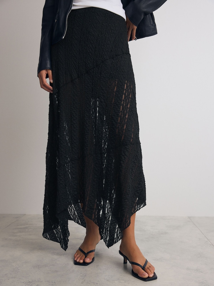 Black Lace Maxi Skirt - Image 2 of 8