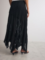 Black Lace Maxi Skirt - Image 3 of 8