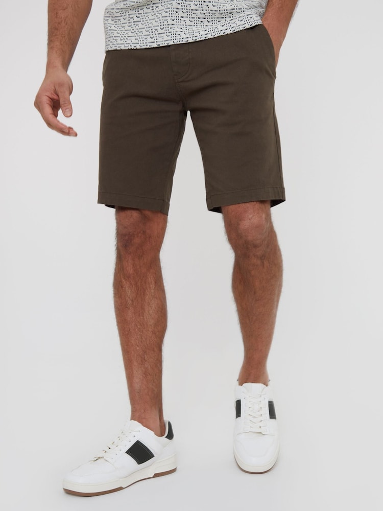 Chocolate - Threadbare Slim Fit Cotton Chino Shorts With Stretch - Imagen 1 de 4 Chocolate - Threadbare Slim Fit Cotton Chino Shorts With Stretch - Imagen 1 de 4