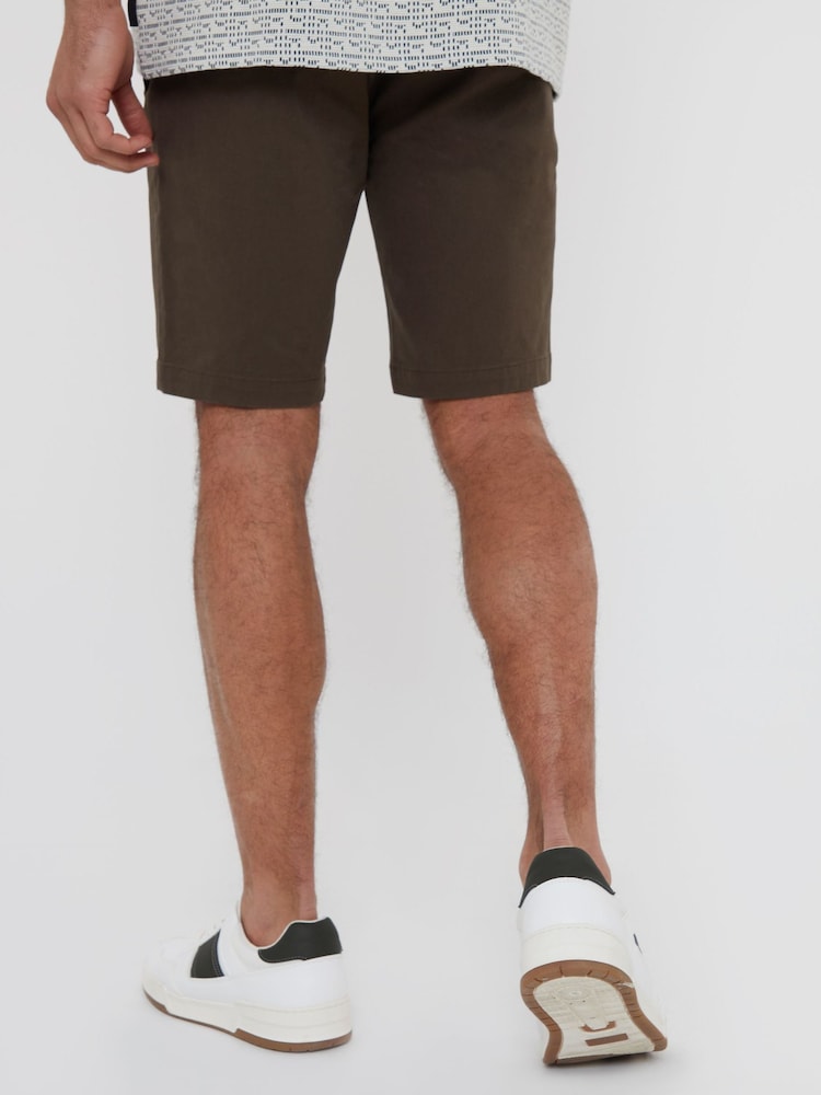 Chocolate - Threadbare Slim Fit Cotton Chino Shorts With Stretch - Imagen 2 de 4 Chocolate - Threadbare Slim Fit Cotton Chino Shorts With Stretch - Imagen 2 de 4