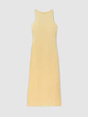 Anna Quan Plisse Raw Hem Maxi Dress - Image 2 of 6