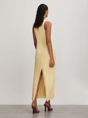 Anna Quan Plisse Raw Hem Maxi Dress - Image 5 of 6