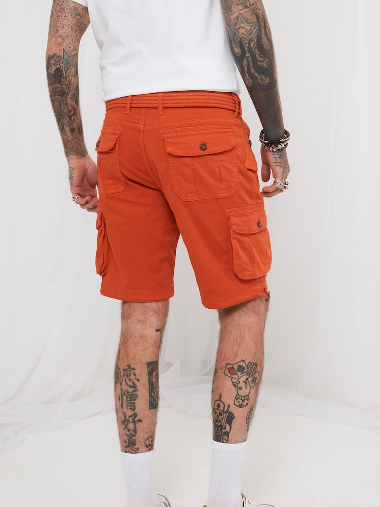 Joe Browns Orange Hit The Action Shorts - Image 2 of 5