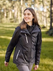 Mountain Warehouse Femei Bracken melanj 3 în 1 Jachetă impermeabilă și respirabilă - Imaginea 1 din 5