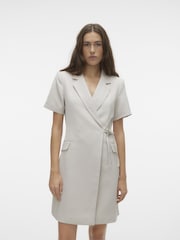 Приталенное платье с запахом и короткими рукавами VERO MODA - Image 1 of 5