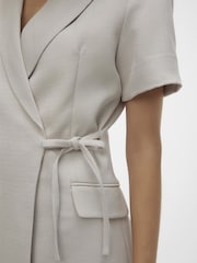 Приталенное платье с запахом и короткими рукавами VERO MODA - Image 3 of 5