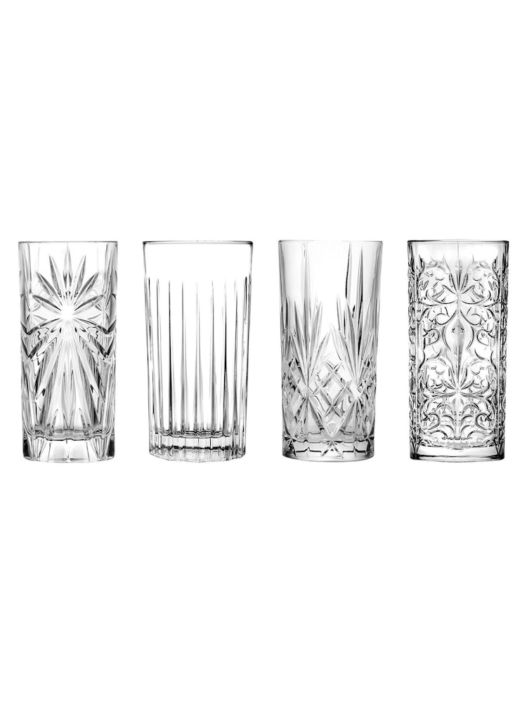 RCR Set of 4 Clear Mixology Hiball Glasses 37cl - Image 3 of 3