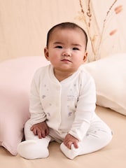 Jojo Maman Bébé babypyjama met Born In 2025-borduursel - Image 1 of 5