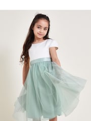 Monsoon Green Tulle Flower Girl Dress - Image 2 of 5
