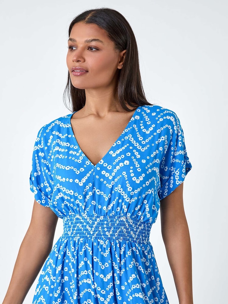 blue zig zag dress Women Size S Missoni Blue Zig Zag Chevron Knit Dress – VIDA STYLE SHOP main image 0