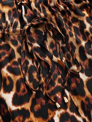 Animal Tie Front Maxi Length 100% Cotton Kimono - Image 8 of 9