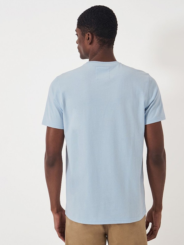 Hellblau - Crew Clothing, klassisches T-Shirt aus 100 % Baumwolle - Bild 2 von 5