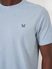 Hellblau - Crew Clothing, klassisches T-Shirt aus 100 % Baumwolle - Bild 3 von 5