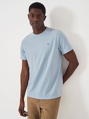 Hellblau - Crew Clothing, klassisches T-Shirt aus 100 % Baumwolle - Bild 4 von 5
