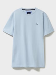 Hellblau - Crew Clothing, klassisches T-Shirt aus 100 % Baumwolle - Bild 5 von 5
