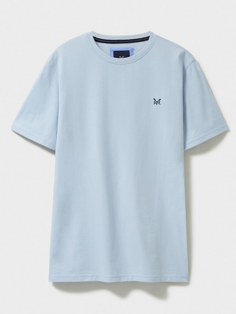 Hellblau - Crew Clothing, klassisches T-Shirt aus 100 % Baumwolle - Bild 5 von 5
