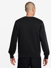 Nike Black Sportswear Club Crew Sweatshirt - Image 2 of 3