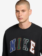 Nike Black Sportswear Club Crew Sweatshirt - Image 3 of 3