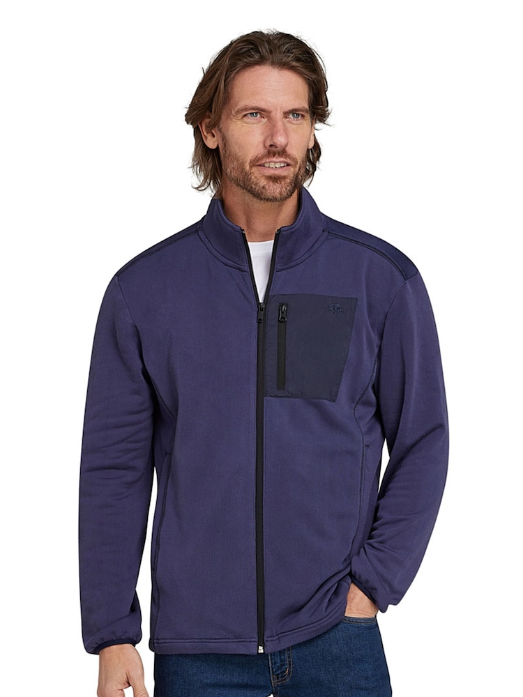 Raging Bull Blue Zip Through Fleece - Image 1 of 7
