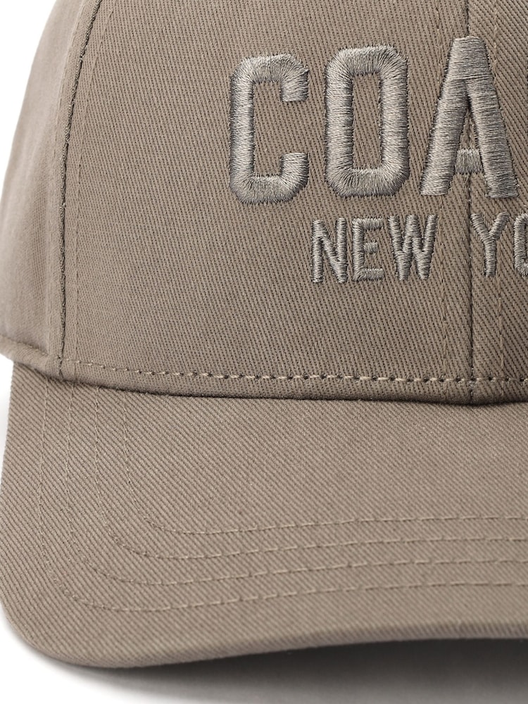 COACH Grey Embroidered Baseball 100% Cotton Hat - Image 4 of 4 COACH Grey Embroidered Baseball 100% Cotton Hat - Image 4 of 4