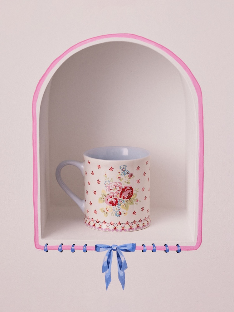 Cath Kidston Cream Mollie Mug Set Of 4 - Image 1 of 4