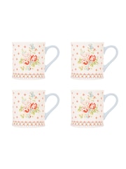 Cath Kidston Cream Mollie Mug Set Of 4 - Image 2 of 4