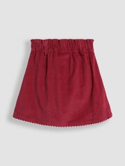 JoJo Maman Bébé Pink Bunny Applique Cord Paper Bag Waistband Skirt - Image 3 of 5