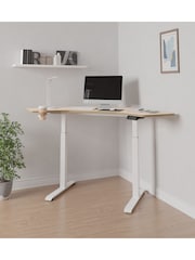 Koble Ash Gino Corner Height Adjustable Desk - Image 2 of 6