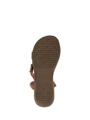 Pavers Brown Triple-Strapped Mules - Image 6 of 6