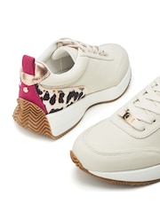 Guepardo - Moda in Pelle Athenea Lace up Runner Leather Trainers - Imagen 3 de 4
