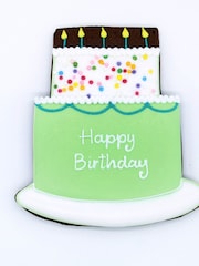 Multi Biscuiteers Birthday Cake Biscuit - Image 1 of 1