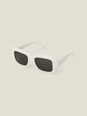 Accessorize White Soft Square Frame Sunglasses - Image 1 of 3