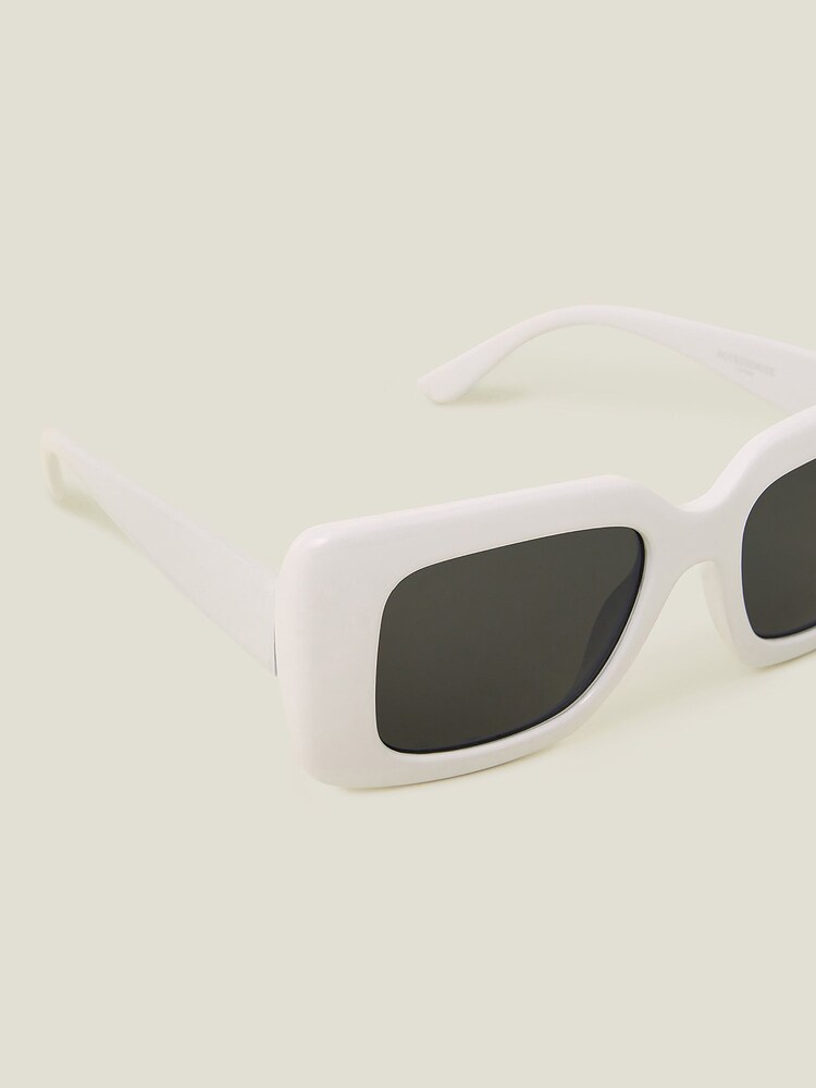 Accessorize White Soft Square Frame Sunglasses - Image 2 of 3
