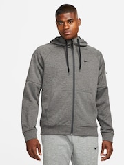 Nike Grey Therma FIT Zip-Up Training Hoodie - Image 7 of 14