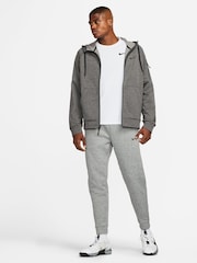 Nike Grey Therma FIT Zip-Up Training Hoodie - Image 9 of 14