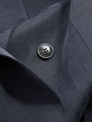 Reiss Navy Olivia Cupro Double Breasted Suit Blazer - Image 5 of 5