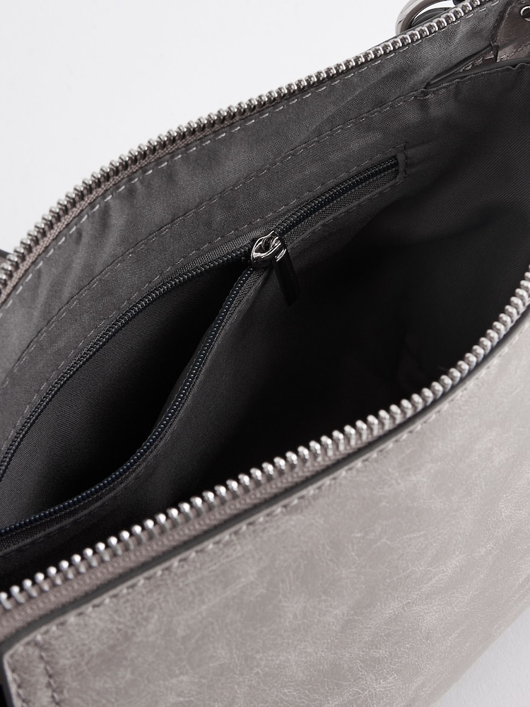 Grey Utility Cross-Body Bag - Image 9 of 9