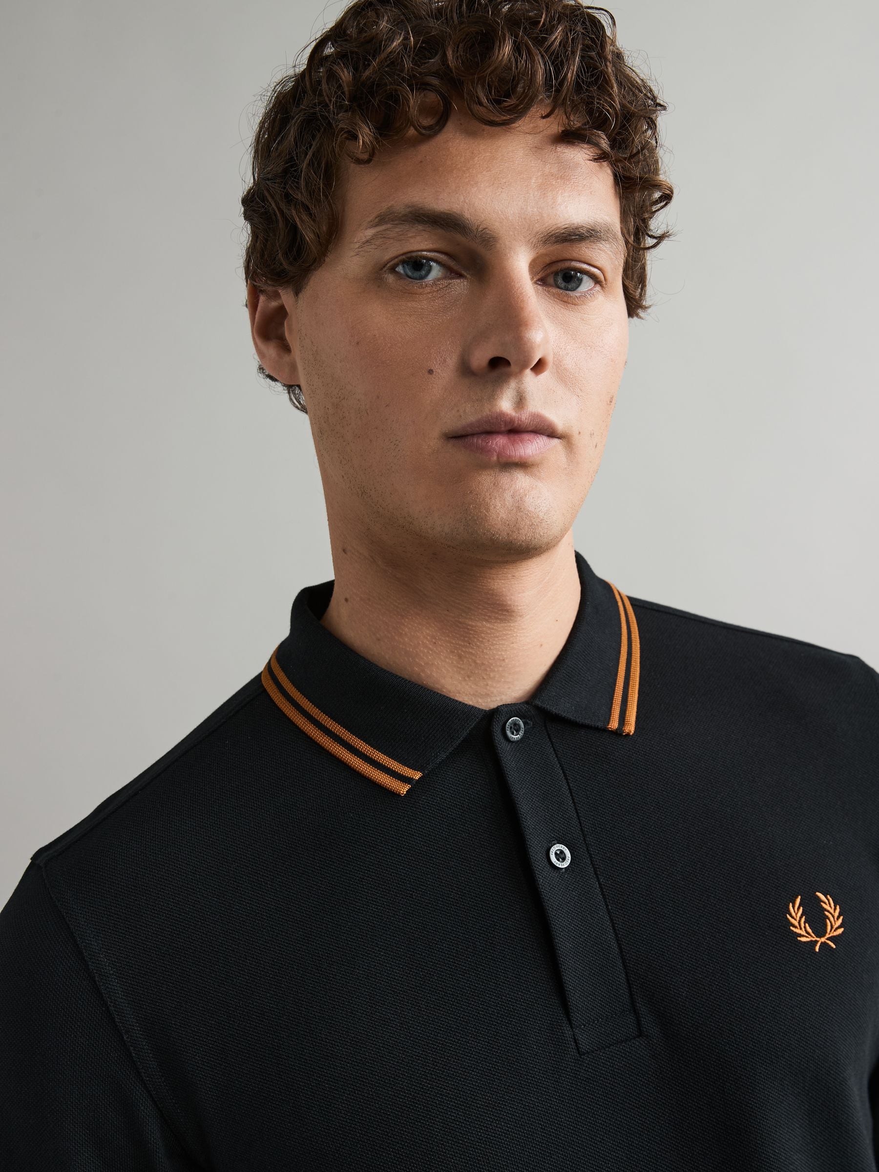 Buy Fred Perry Long Sleeve Twin Tipped Polo Shirt from Next USA