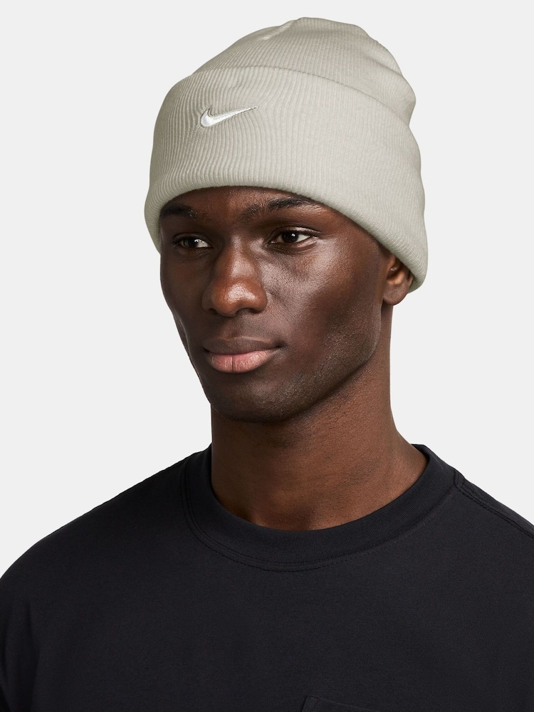 Темно-серый меланжевый - Nike Peak Swoosh Beanie - Изображение 1 из 4