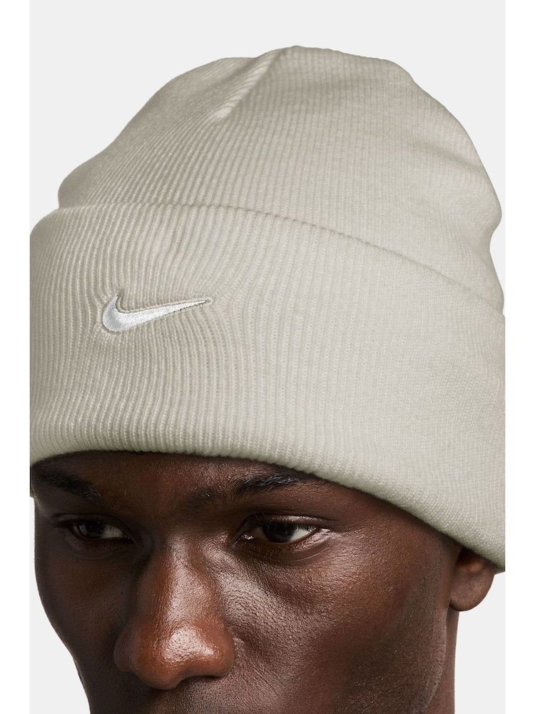 Темно-серый меланжевый - Nike Peak Swoosh Beanie - Изображение 4 из 4