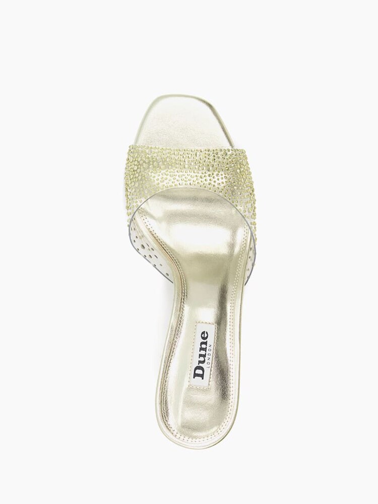 Dune London Gold Megs Perspex Heatseal Mules - Image 5 of 5 Dune London Gold Megs Perspex Heatseal Mules - Image 5 of 5