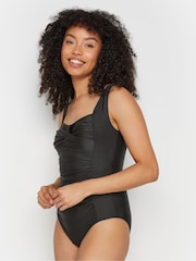 M&Co Black Everyday Twist Front Swimsuit - Image 1 of 7