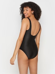 M&Co Black Everyday Twist Front Swimsuit - Image 3 of 7